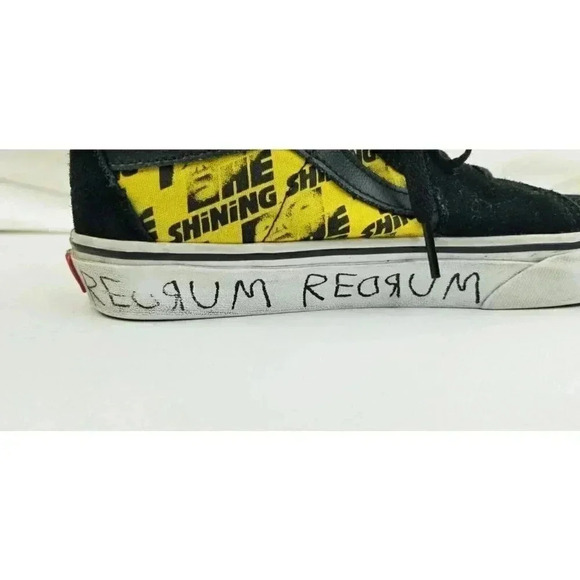 Vans Size Women's 8 Mens 6.5 The Shining Black Suede REDRUM ROOM 237 Hi Sneakers - Picture 5 of 14